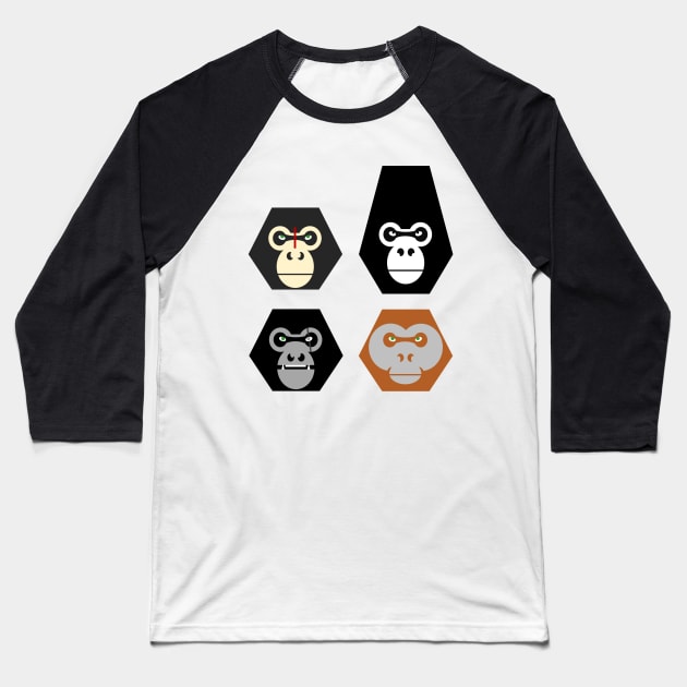 Planet of the Primates Baseball T-Shirt by chriswig